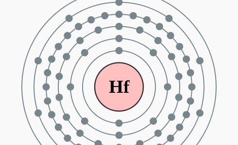 Elektronenschillen hafnium