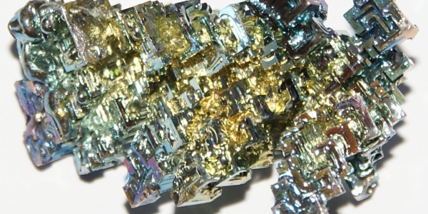 Bismut kristal groot