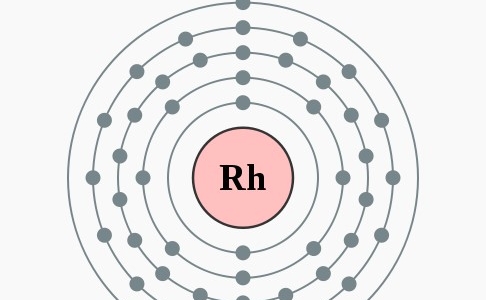 Elektronenschillen rhodium